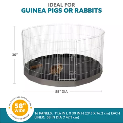 Product Full Cheeks™ 58" Wide Play & Excercise Pen With Liner