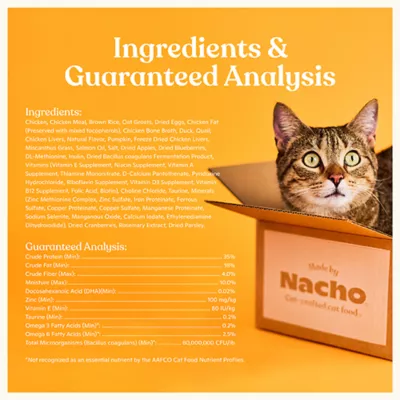 Product Made By Nacho Cat - Dry Food, Chicken, Duck, Quail, 10 LB