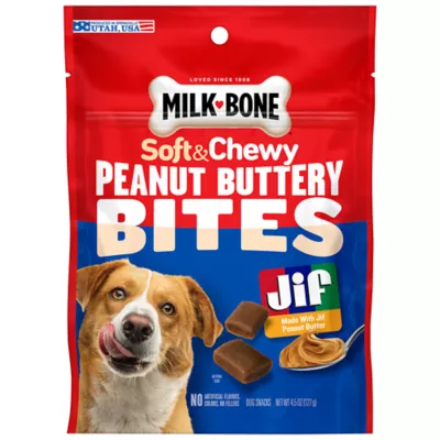 Product Milk-Bone X Jif Peanut Butter Bites Dog Treats 4.5 OZ