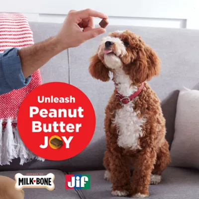 Product Milk-Bone X Jif Peanut Butter Bites Dog Treats 4.5 OZ