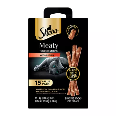 Product Sheba® Meaty Tender Sticks Adult Cat Treats - Soft & Savory, Chicken