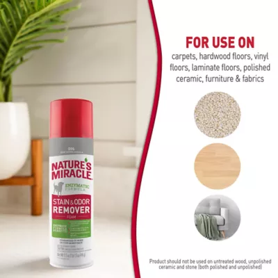 Product Nature's Miracle Dog Stain & Odor Remover Foam, 17.5 oz