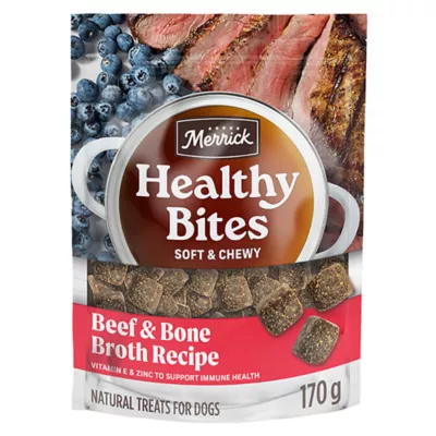 Product Merrick Healthy Bites Dog Treats - Bone Broth Recipe