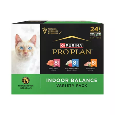 Product Purina Pro Plan Cat - Indoor Balance, Variety Pack, 24 CT, 72 OZ