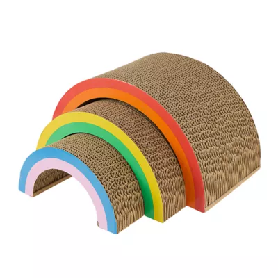 Product Whisker City® the 3-in-1 Rainbow Nesting Cat Scratcher