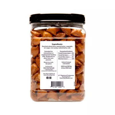 Product Three Dog Bakery Peanut Butter Pet-Zel Bites 24 OZ