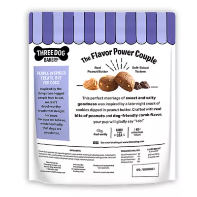 Product Three Dog Bakery Peanut Mutter Bites 18 OZ