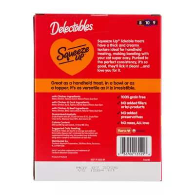 Product Hartz Delectables Squeeze Up - Variety Pack, 72 CT, 36 OZ