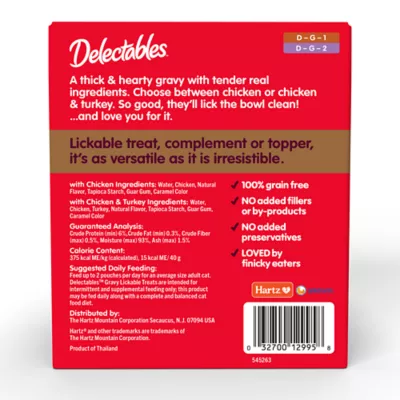 Product Hartz Delectables Gravy - Variety Pack, 12 CT, 16.8 OZ