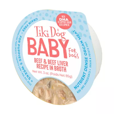 Product Tiki Dog Baby Whole Foods Wet Dog Food - Beef & Beef Liver