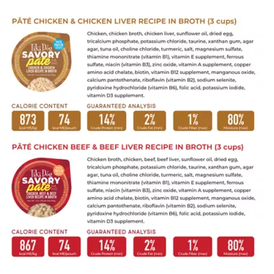 Product Tiki Dog Savory Paté Wet Dog Food - Variety Pack 10 Count