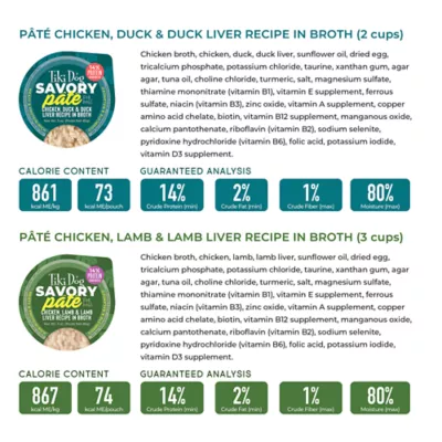 Product Tiki Dog Savory Paté Wet Dog Food - Variety Pack 10 Count