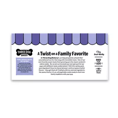 Product Three Dog Bakery Lick'n Crunch Carob and Vanilla 2 Pack 26 OZ