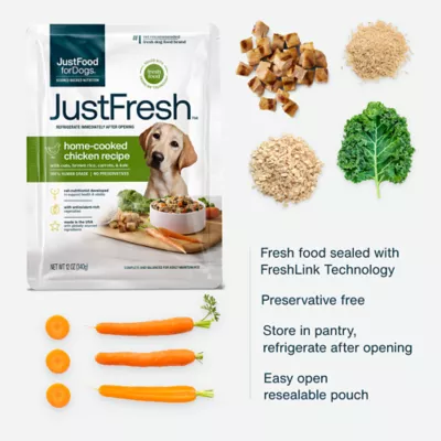 Product JustFoodForDogs JustFresh All Life Stages Fresh Dog Food - Chicken, 12 oz