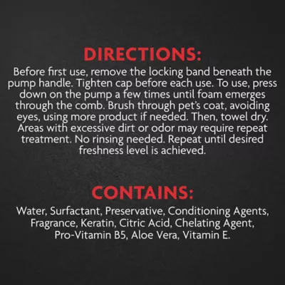 Product FURminator® Tub-Free Deshedding Foam Comb for Dogs, Freshens Coat without Rinsing, 3 oz