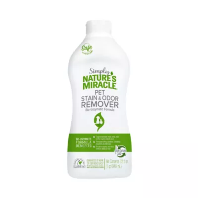 Product Simply Nature's Miracle Pet Stain and Odor Remover, Made 86% with Plant-Derived Surfactants, 32 oz