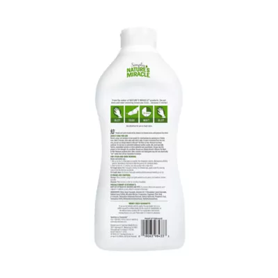 Product Simply Nature's Miracle Pet Stain and Odor Remover, Made 86% with Plant-Derived Surfactants, 32 oz