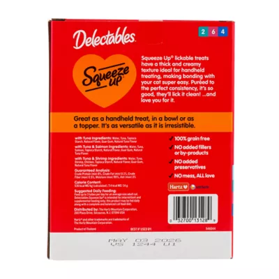 Product Hartz Delectables Squeeze Up Seafood - Variety Pack, 72 CT, 36 OZ