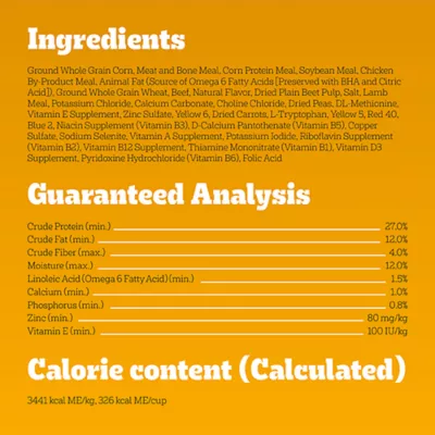 Product Pedigree High Protein Adult Dog Food Beef and Lamb 44 LB