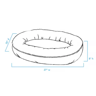 Product Carolina Pet Company Microfiber & Tipped Berber Comfy Cup Dog Bed