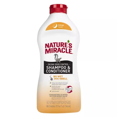Product  Nature's Miracle™ Skunk Odor Control Shampoo & Conditioner for Dogs & Cats - Citrus Scent, 32