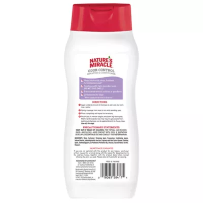 Product Nature's Miracle™ Odor Control Shampoo and Conditioner for Dogs, Lavender Scent, 16 oz