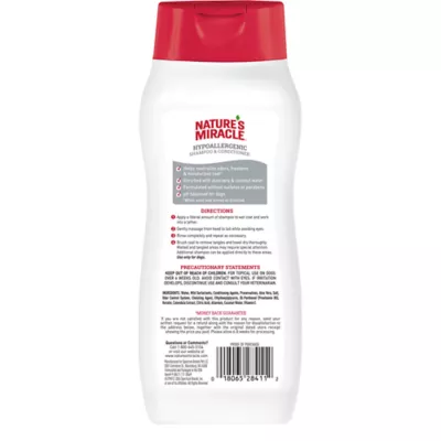 Product Nature's Miracle™ Hypoallergenic Shampoo and Conditioner For Dogs, Unscented, 16 oz
