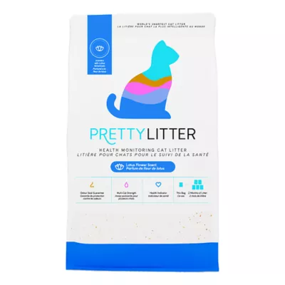 Product PrettyLitter Health Monitoring Cat Litter - Lotus Flower Scent, 8 lb