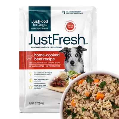 Product JustFoodForDogs JustFresh All Life Stages Fresh Dog Food - Beef, 12 oz