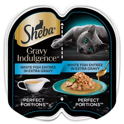 Product SHEBA Perfect Portions Gravy Indulgence - White Fish, 2.64 OZ