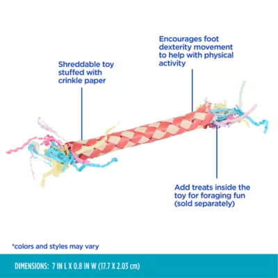 Product All Living Things® Finger Raffia Bird Toy