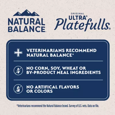 Product Natural Balance Original Ultra Wet Cat Food Platefulls - Variety Pack, 12 ct