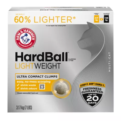 Product  Arm & Hammer HardBall Lightweight Easy No-Mess Scooping Multi-Cat Clumping Litter 3.17kg