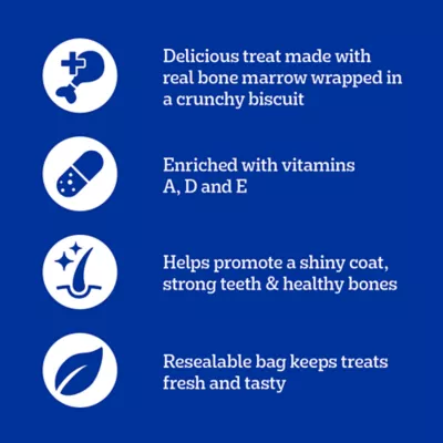 Product Pedigree Marrobone Adult Dog Treats Real Beef Flavour with Real Bone Marrow, Vitamin Enriched