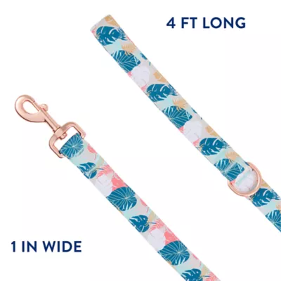 Product Top Paw® Tropical Leaves Dog Leash - 4 Ft