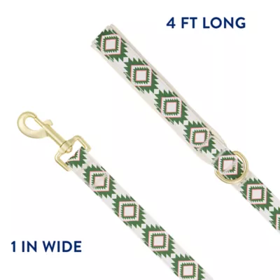 Product Top Paw® Green Aztec Dog Leash - 4 FT