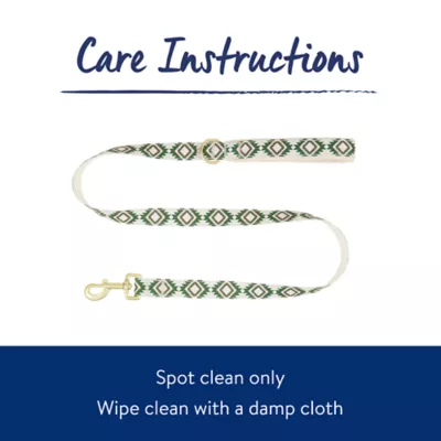 Product Top Paw® Green Aztec Dog Leash - 4 FT