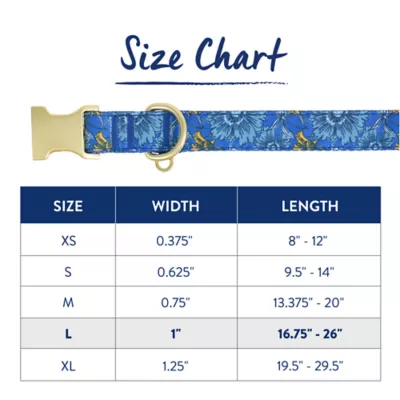 Product Top Paw® Sketch Floral Dog Collar