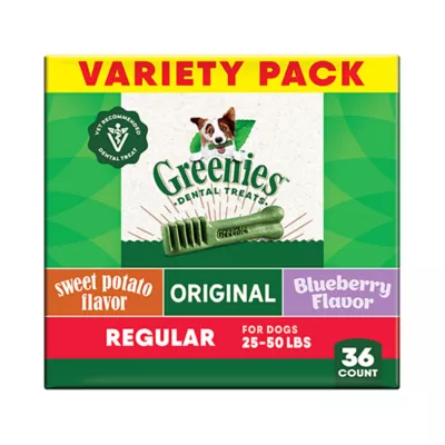 Product Greenies Triple Flavor Dental Treat Variety Pack 36 OZ