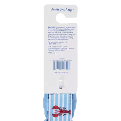 Product Top Paw® Blue Lobster Dog Collar with Bow