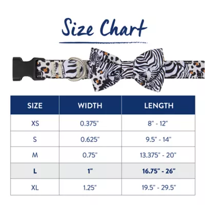 Product Top Paw® Blue Animal Dog Collar with Bow