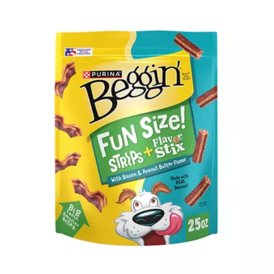 Product Beggin' Flavor Stix & Strips with Bacon & Peanut Butter Flavor Soft & Chewy Dog Treats