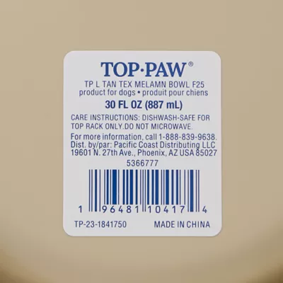 Product Top Paw® Textured Melamine Dog Bowl