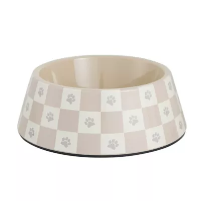 Product Top Paw® Checkered Melamine Dog Bowl, 24 oz