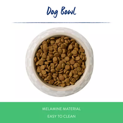 Product Top Paw® Checkered Melamine Dog Bowl, 24 oz