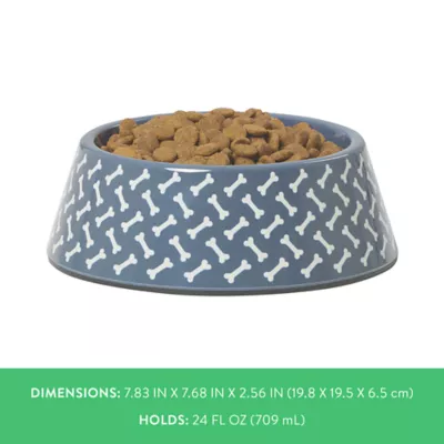 Product Top Paw® Bones Melamine Dog Bowl, 24 oz