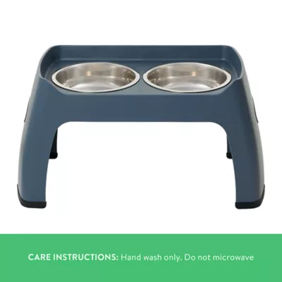 Product Top Paw® Blue Elevated Feeder