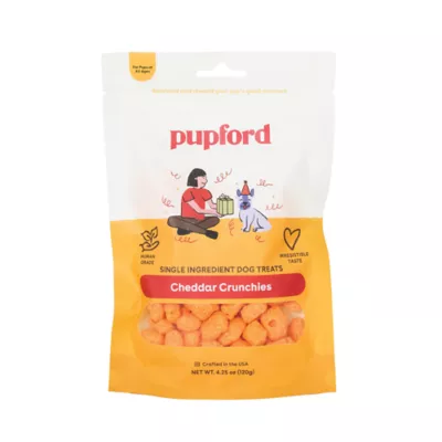 Product Pupford Cheddar Crunchies Dog Treats 4.25 OZ