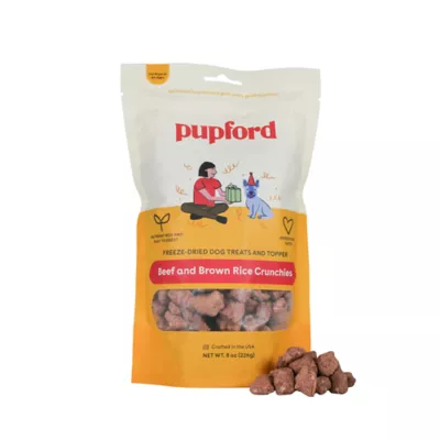 Product Pupford Beef and Brown Rice Crunchies Dog Treats 5 OZ