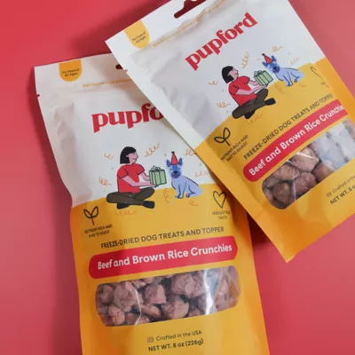 Product Pupford Beef and Brown Rice Crunchies Dog Treats 5 OZ